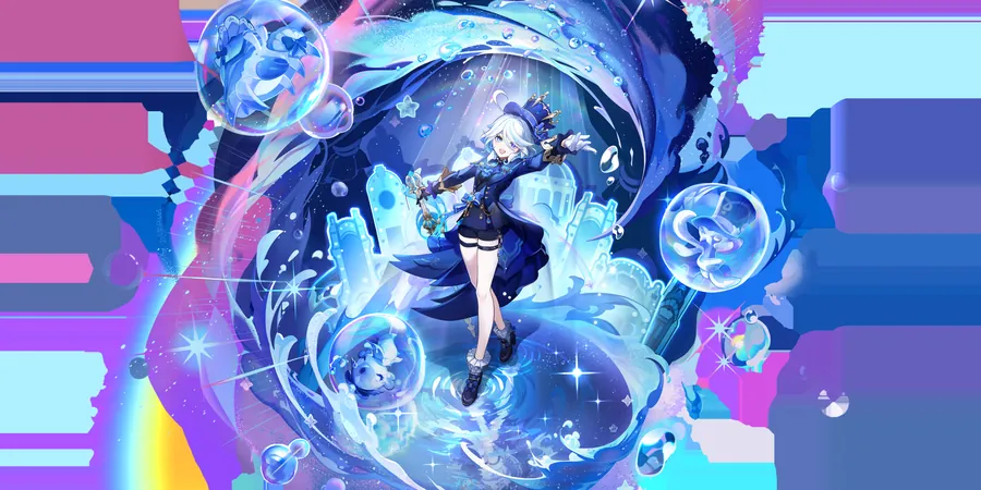 Official Furina splash art — Hydro Off-field DPS · Team buffer